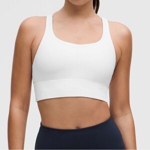 lululemon athletica White Energy Longline Sports Bra